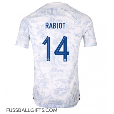 Frankreich Adrien Rabiot #14 Fußballbekleidung Auswärtstrikot WM 2022 Kurzarm